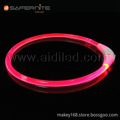 Light-Weight Tpu Led Light Up Tube Dog Collar
